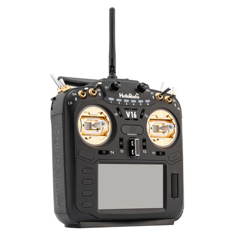 HelloRadioSky V16R MAX R9 FPV Radio – Built-in 1W ELRS/4-in-1, CNC Metal Gimbal, Mode 2, 4.3" Touch Screen
