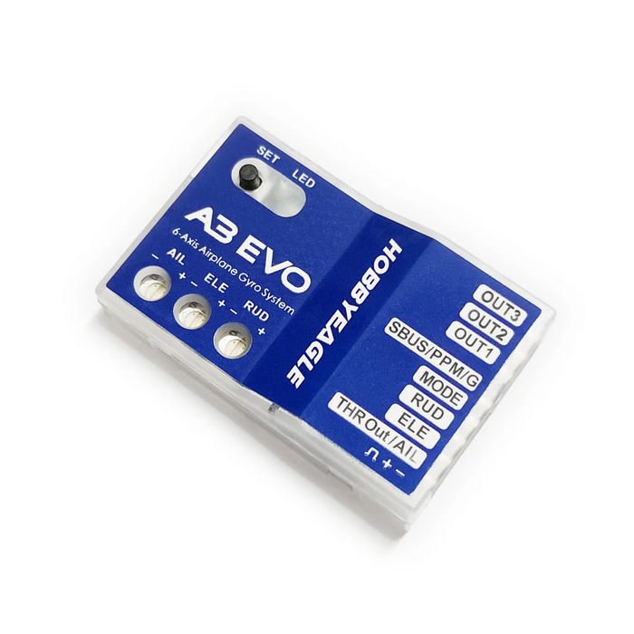 HobbyEagle A3 EVO 6-Axis Gyro Flight Controller Balancer For Delta-wing Fixed Wing RC Airplane