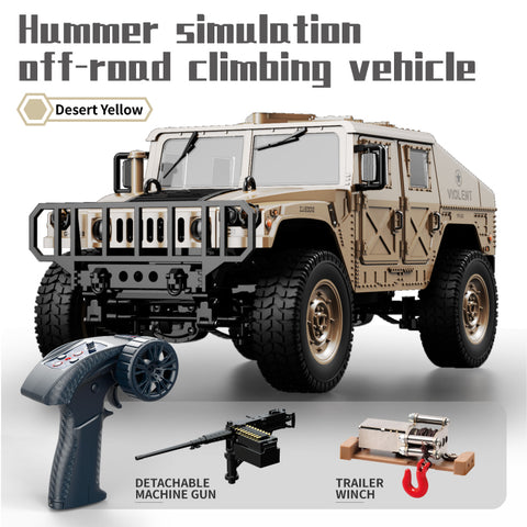 JJRC C8835 1/16 Hummer Military Jeep RC Rock Crawler – Realistic Off-Road Truck