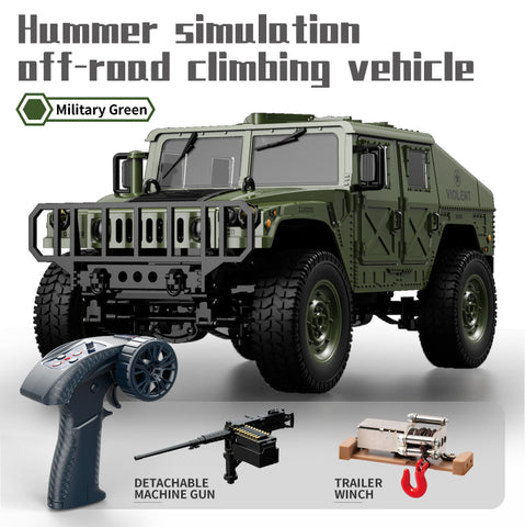 JJRC C8835 1/16 Hummer Military Jeep RC Rock Crawler – Realistic Off-Road Truck