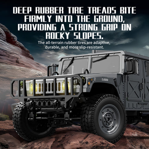 JJRC C8835 1/16 Hummer Military Jeep RC Rock Crawler – Realistic Off-Road Truck