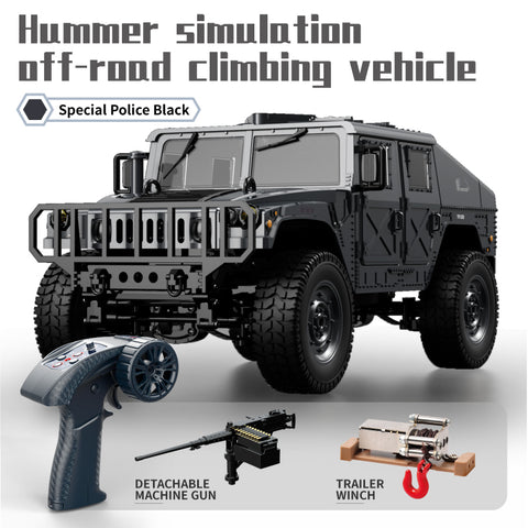 JJRC C8835 1/16 Hummer Military Jeep RC Rock Crawler – Realistic Off-Road Truck