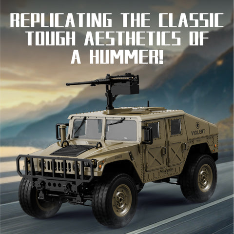 JJRC C8835 1/16 Hummer Military Jeep RC Rock Crawler – Realistic Off-Road Truck