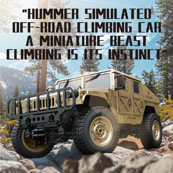 JJRC C8835 1/16 Hummer Military Jeep RC Crawler – Makerfire