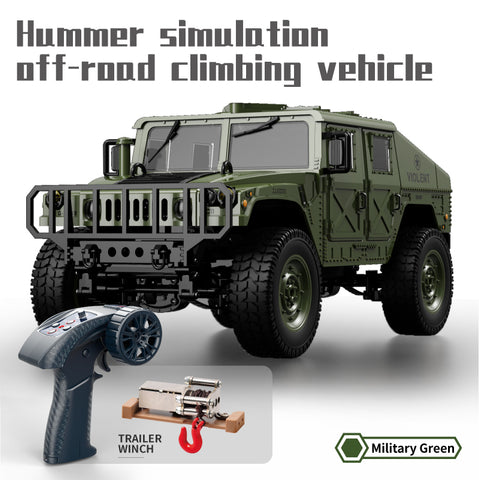 JJRC C8835 1/16 Hummer Military Jeep RC Rock Crawler – Realistic Off-Road Truck