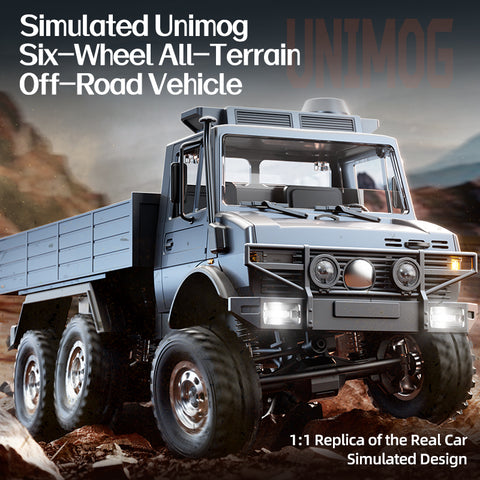 JJRC C8823 1/18 Unimog 6WD RC Car - Off-Road Rescue & Cargo Transport Truck