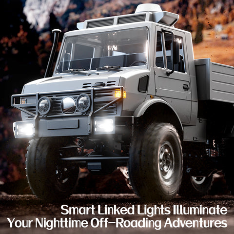 JJRC C8823 1/18 Unimog 6WD RC Car - Off-Road Rescue & Cargo Transport Truck