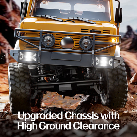 JJRC C8823 1/18 Unimog 6WD RC Car - Off-Road Rescue & Cargo Transport Truck