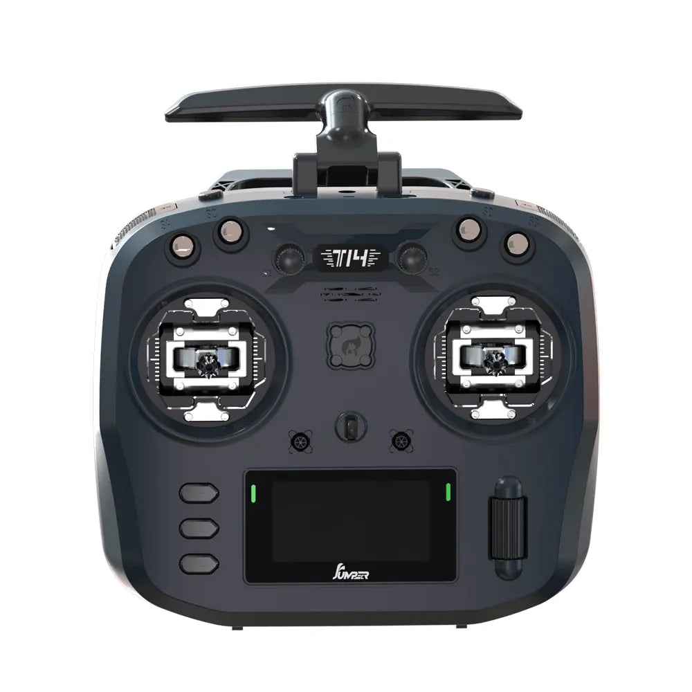 2024 New Jumper T14 2.4GHz 1W ELRS Hall/RDC90/CNC Hall Gimbals 2.42" OLED Screen EdgeTX Radio Controller - Makerfire