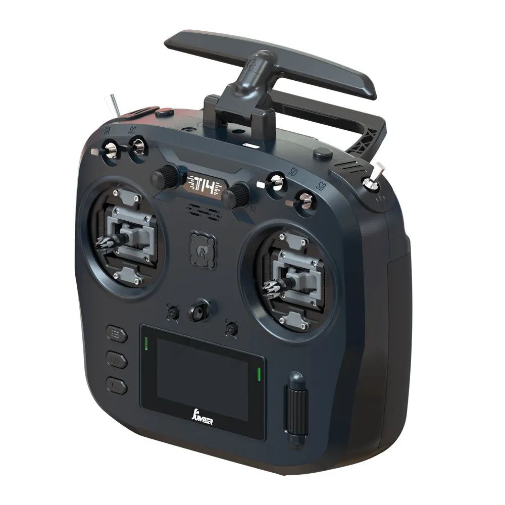 2024 New Jumper T14 2.4GHz 1W ELRS Hall/RDC90/CNC Hall Gimbals 2.42" OLED Screen EdgeTX Radio Controller - Makerfire