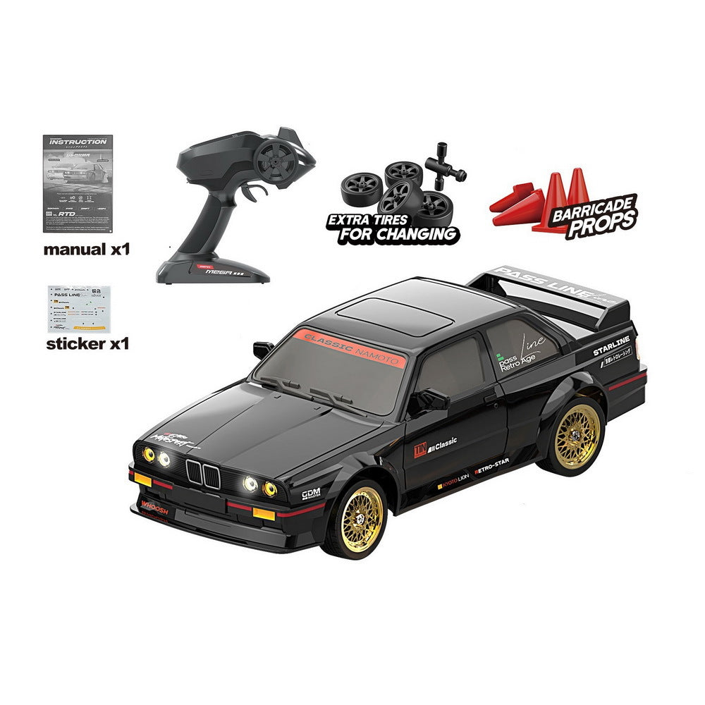 Kamtom DC162A 1/16 4WDドリフトRCカー、50km/h、ESP Gyro、LEDライト