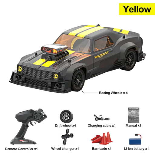 KAMTOM DC163A 1/16 4WDドリフトRCカー、50km/h、ESP Gyro、LEDライト