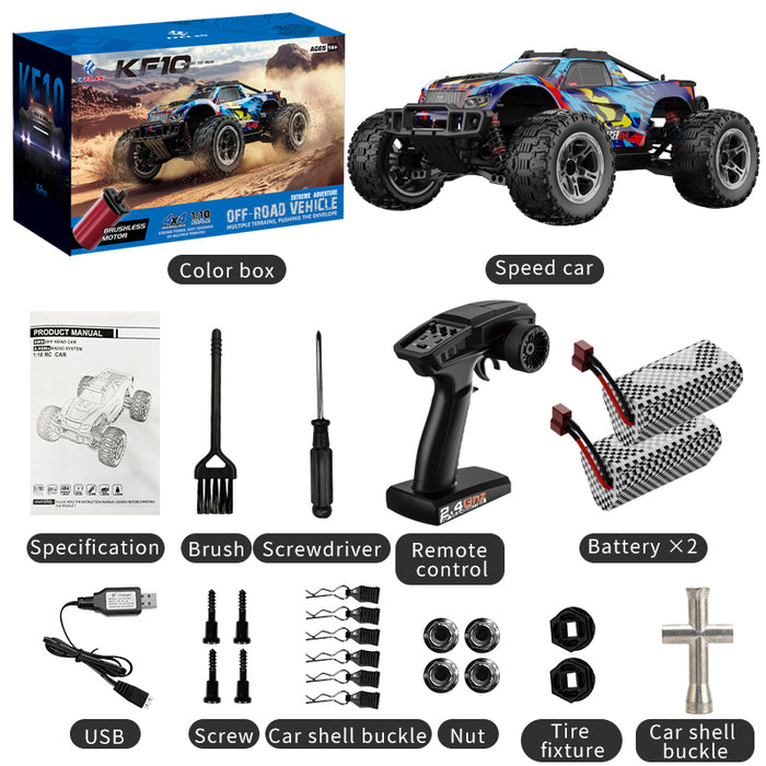 KFPLAN KF10 1/10 RC CAR-50 km/orë, 4WD, performanca me shpejtësi të lartë