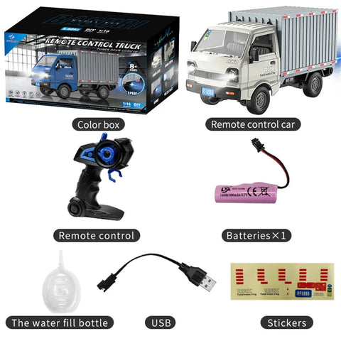 KFPLAN KF21 1/16 2.4G 2WD RC van με LED & Spray - RTR Toy για παιδιά