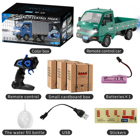 KFPLAN KF21 1/16 2.4G 2WD RC van με LED & Spray - RTR Toy για παιδιά
