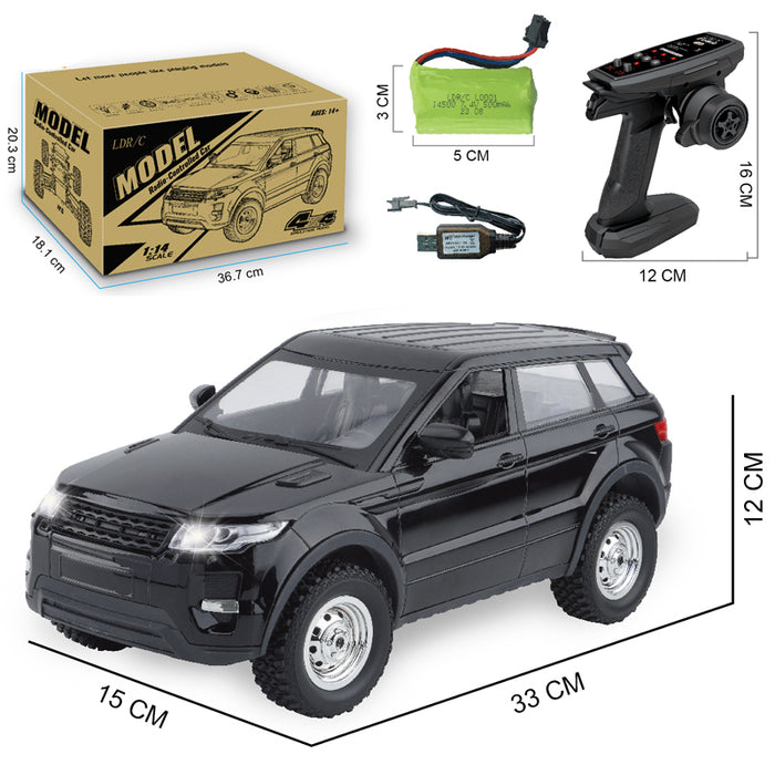 LDRC 1299 RTR 1/14 2.4G 4WD RC Car Off-Road Climbing Truck LED Light Full Proportional Vehicles