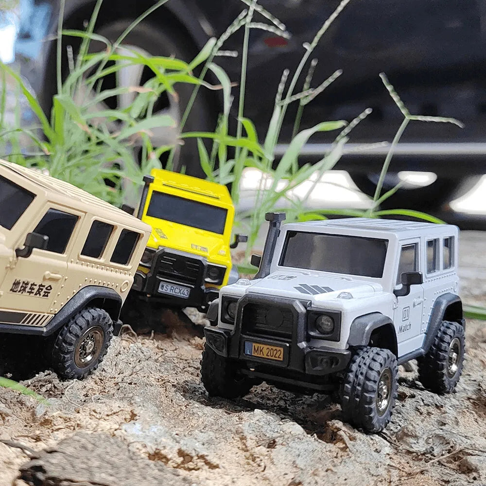 LDARC X43 Mini Rock Crawler - 1/43 Scale Full-Time 4WD RC Car, RTR Desktop Off-Roader - Makerfire