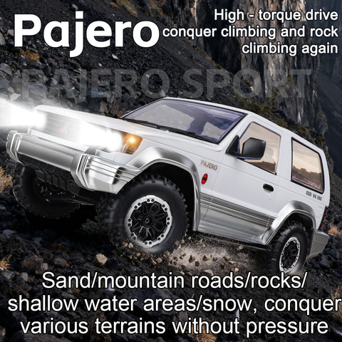 LDRC LD1297S 1/14 Mitsubishi Pajero Licensed RC Car – 2-Speed Gearbox, 4WD Off-Road SUV, 380 Motor, 15km/h, 7.4V 1500mAh Battery