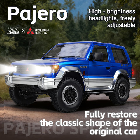 LDRC LD1297S 1/14 Mitsubishi Pajero Licensed RC Car – 2-Speed Gearbox, 4WD Off-Road SUV, 380 Motor, 15km/h, 7.4V 1500mAh Battery
