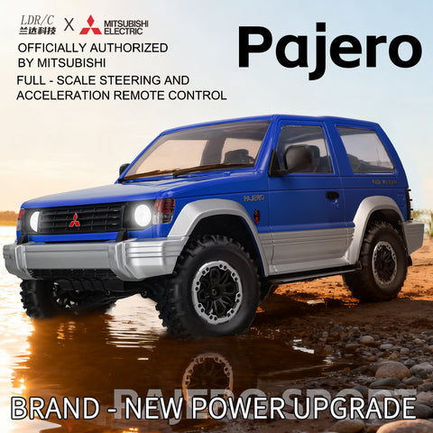 LDRC LD1297S 1/14 Mitsubishi Pajero Licensed RC Car – 2-Speed Gearbox, 4WD Off-Road SUV, 380 Motor, 15km/h, 7.4V 1500mAh Battery