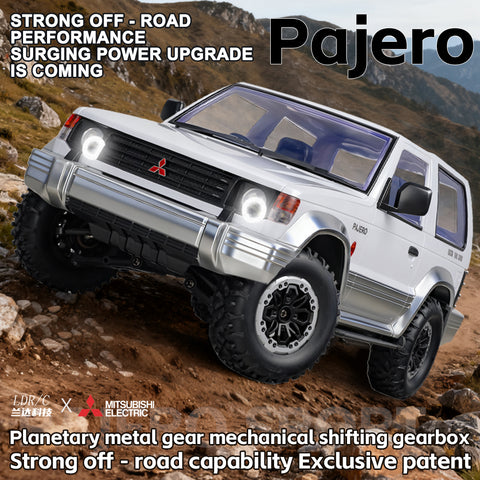 LDRC LD1297S 1/14 Mitsubishi Pajero Licensed RC Car – 2-Speed Gearbox, 4WD Off-Road SUV, 380 Motor, 15km/h, 7.4V 1500mAh Battery