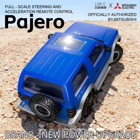 LDRC LD1297S 1/14 Mitsubishi Pajero Licensed RC Car – 2-Speed Gearbox, 4WD Off-Road SUV, 380 Motor, 15km/h, 7.4V 1500mAh Battery