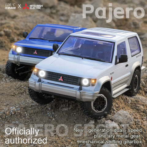 LDRC LD1297S 1/14 Mitsubishi Pajero Licensed RC Car – 2-Speed Gearbox, 4WD Off-Road SUV, 380 Motor, 15km/h, 7.4V 1500mAh Battery