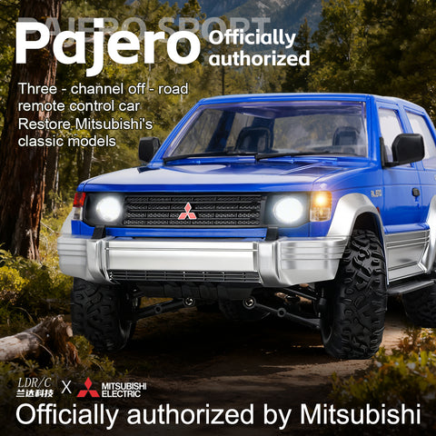 LDRC LD1297S 1/14 Mitsubishi Pajero Licensed RC Car – 2-Speed Gearbox, 4WD Off-Road SUV, 380 Motor, 15km/h, 7.4V 1500mAh Battery