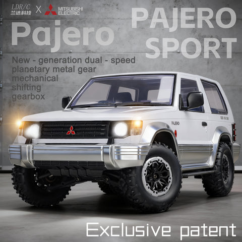 LDRC LD1297S 1/14 Mitsubishi Pajero Licensed RC Car – 2-Speed Gearbox, 4WD Off-Road SUV, 380 Motor, 15km/h, 7.4V 1500mAh Battery