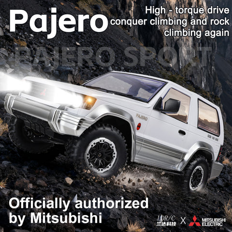 LDRC LD1297S 1/14 Mitsubishi Pajero Licensed RC Car – 2-Speed Gearbox, 4WD Off-Road SUV, 380 Motor, 15km/h, 7.4V 1500mAh Battery