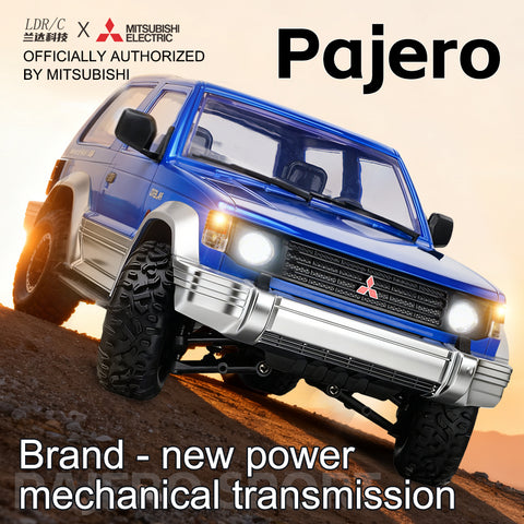 LDRC LD1297S 1/14 Mitsubishi Pajero Licensed RC Car – 2-Speed Gearbox, 4WD Off-Road SUV, 380 Motor, 15km/h, 7.4V 1500mAh Battery