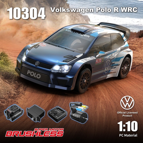 MJX Hyper Go 10304 1/10 Volkswagen Polo R WRC Brushless RC Rally Car – 70km/h 3S RTR
