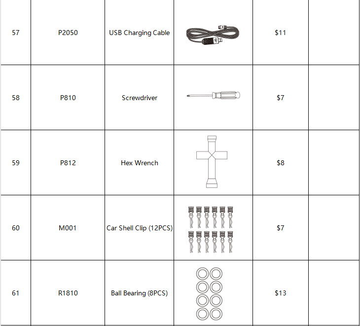 MJX Hyper Go 14303 All Backup Parts &Accessories