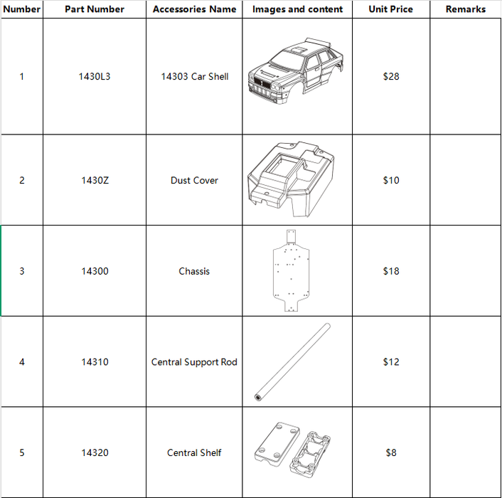 MJX Hyper Go 14303 All Backup Parts &Accessories