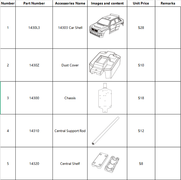 MJX Hyper Go 14303 All Backup Parts &Accessories – Makerfire