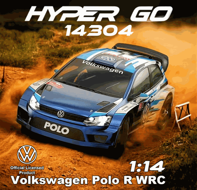 MJX Hyper GO 14304 1/14 VW POLO R WRC BRISHLESS RC RALLY CAR -63KM MJX Hyper GO 14304 1/14 VW POLO R WRC BRISHLESS RC RALLY CAR -63KM