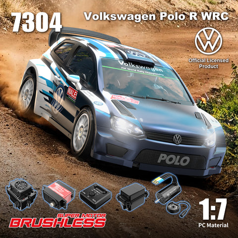 MJX Hyper Go 7304 1/7 Volkswagen Polo R WRC RC Rally Car – 4S Brushless 60km/h Official Licensed