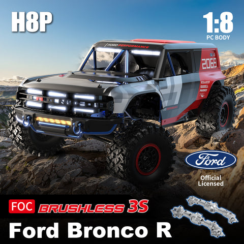 MJX Hyper Go H8P 1/8 RC Car Ford Bronco Baja 1000 R Official Licensed
