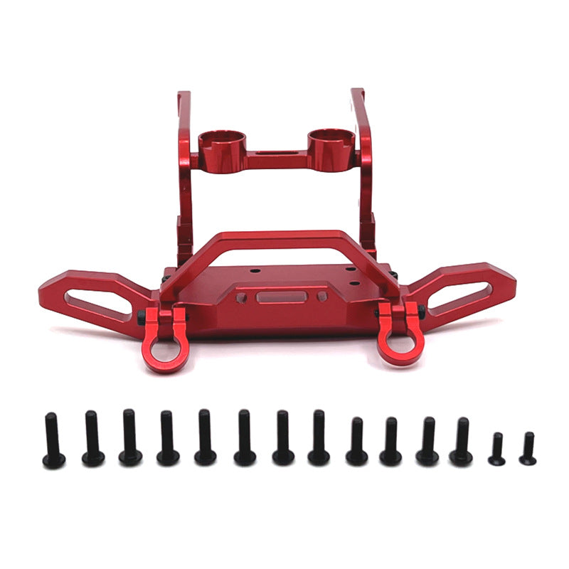 MJX Hyper Go H12Y / H12Y+ CNC Aluminum Front Bumper – Heavy-Duty Upgrade Kit (Red, Black, Silver)