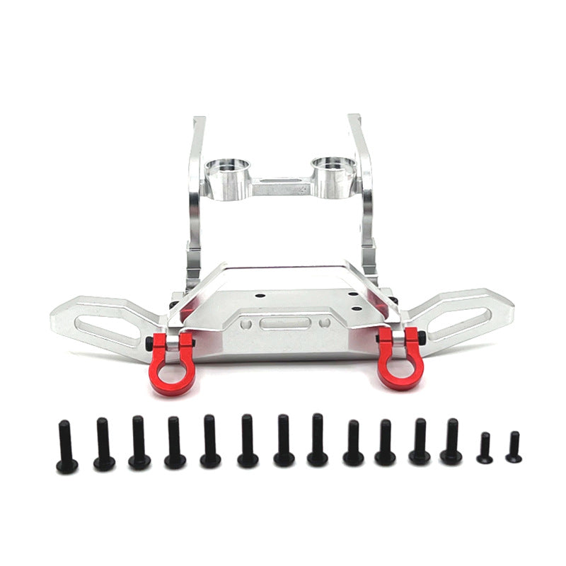 MJX Hyper Go H12Y / H12Y+ CNC Aluminum Front Bumper – Heavy-Duty Upgrade Kit (Red, Black, Silver)