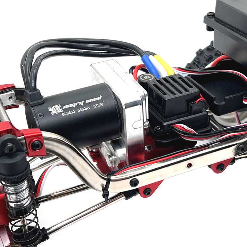 MJX Hyper Go H12Y/H12Y+ Upgrade Kit - CNC Aluminum Gearbox – Red/Black/Silver