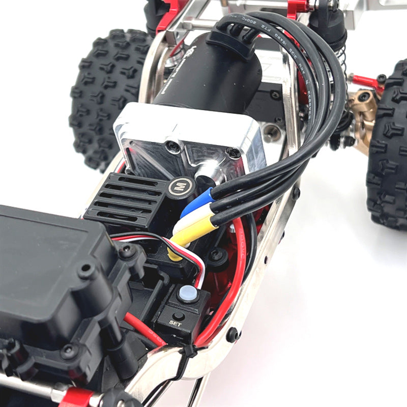MJX Hyper Go H12Y/H12Y+ Upgrade Kit - CNC Aluminum Gearbox – Red/Black/Silver