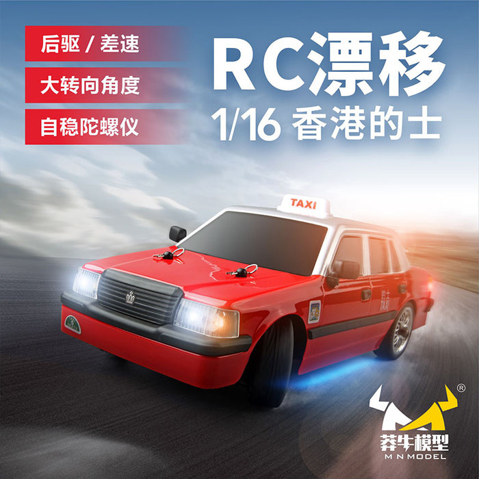 MNRC MN38 1/16 35km/h Drift Remote Control Model Car (Hongkong Taxi Model) - Makerfire