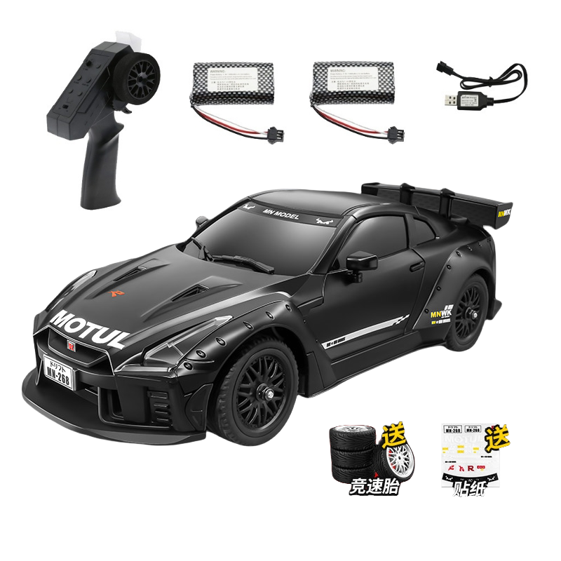 MNRC MN268 1:16 Dual Tire Drift RC Car - LED -lys, 2 -trinns modus, gyroskopkontroll