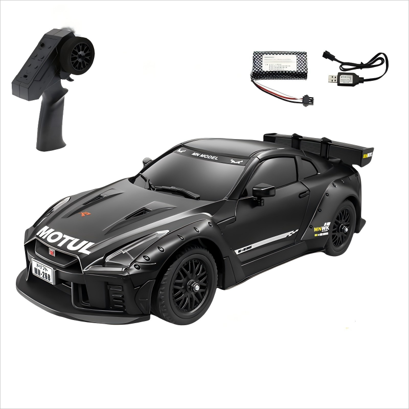 MNRC MN268 1:16 Dual Tire Drift RC Car - LED Lights, 2-Speed Modes, Gyroscope Control