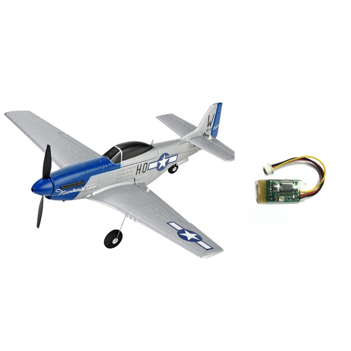 TOP RC HOBBY 450mm Mini P51D 2.4G Airplane RTF/BNF - Compatibale with S-FHSS Protocol - Makerfire