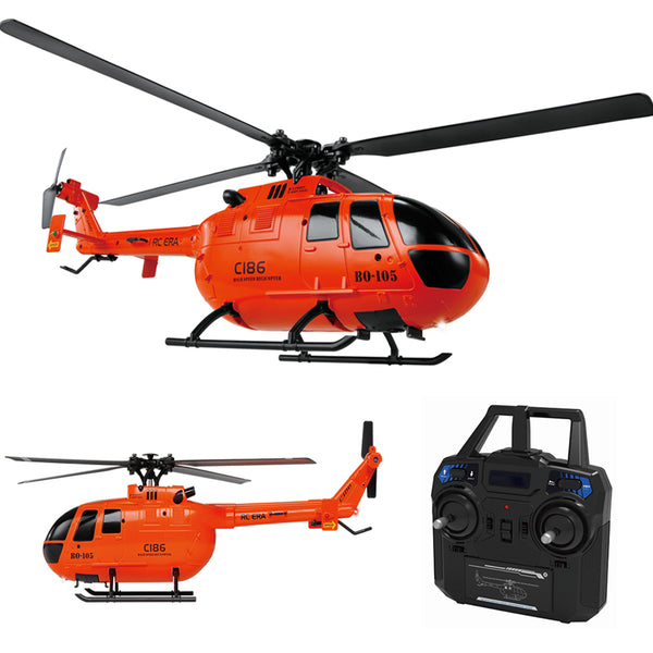 C186 プロ B105 2.4 RTF RC ヘリコプター 4軸ジャイロ C186 RC ヘリコプター - 2.4G 4 プロペラ 安定化のための 6 軸電子
