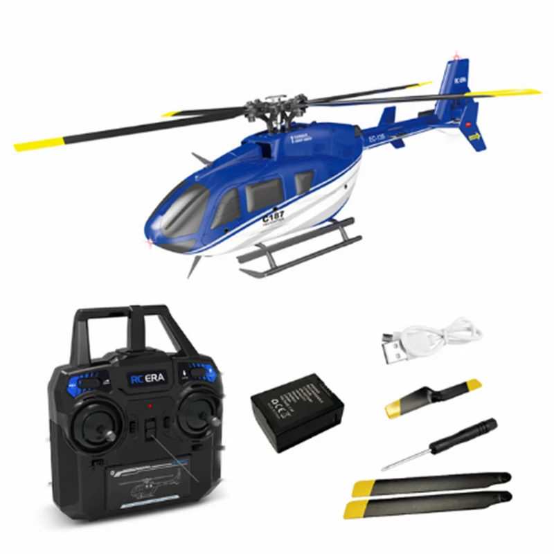 RC ERA C187 Aileronless 6-Axis Gyro 4-Channel 105g Flying Weight Alititude Hold RC Helicopter