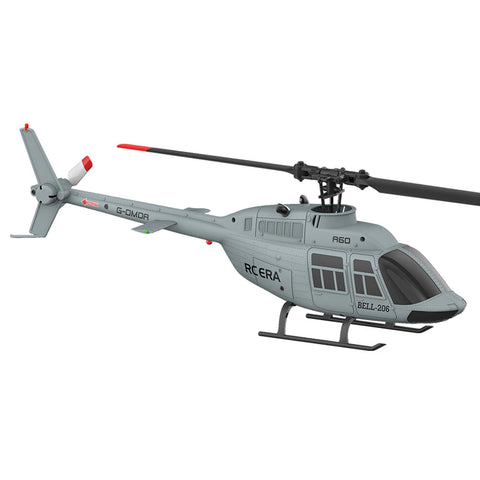 RC ERA A60 Mini Bell-206 1:42 Scale Flybarless RC Helicopter - 2.4G 4CH Altitude Hold & Optical Flow RTF