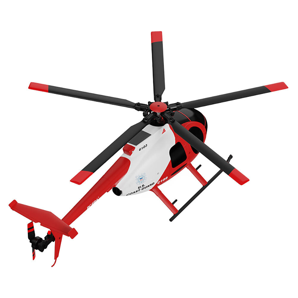 RC ERA C189 MD500 2.4G 4CH 1:28 UAV Altitude Hold Single Blade Flybarless RC Helicopter RTF - Makerfire